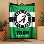 Custom Team Blanket, School Sport Team Logo Personalized Blanket With Name, College Dorm Fleece, Personal Team Gift, Senior Graduation Gift - Image 2