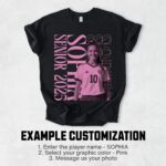 Custom Senior Soccer Shirt, Soccer Mom TShirt Personalized Game Day T Shirt, Custom Player Photo T-Shirt, Senior Night Gift, Graduation Tee - Image 2
