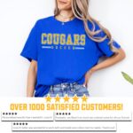 Custom Soccer Team Shirt, School Soccer Game Day TShirt, Soccer Mom T Shirt, Soccer Dad T-Shirt, Team Spirit Tee, Mascot Shirt, Senior Gift - Image 4
