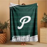Custom Team Blanket, School Sport Team Logo Personalized Blanket, College Dorm Fleece, Personal Team Gift, Senior Night Graduation Gift - Image 3