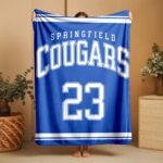 Custom Team Blanket, School Sport Team Logo Personalized Blanket, College Dorm Fleece, Personal Team Gift, Senior Night Graduation Gift - Image 3