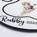 Custom Dog Suncatcher With Name And Date, Custom Paw Print Rainbow Bridge Gift, Pet Loss Remembrance Suncatcher – Dog Cat Memorial Gift - Image 5