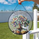 Custom Teacher Suncatcher Gift, Personalized Glass Suncatcher for End of Year, Teacher Appreciation, Classroom Decor, Gift for Teacher