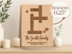 Personalized Family Name Puzzle Sign: Custom Wood Crossword, Grandparent Gift - Image 10