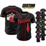 Personalized Vintage Bowling Team Baseball Jersey,Custom Name & Team Bowling Jersey,Uniform For Bowling Team,Bowling Lovers,Sport Gifts