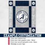 Custom Team Blanket, School Sport Team Logo Personalized Blanket, College Dorm Fleece, Personal Team Gift, Senior Night Graduation Gift - Image 5