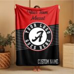 Custom Team Blanket, School Sport Team Logo Personalized Blanket With Name, College Dorm Fleece, Personal Team Gift, Senior Graduation Gift - Image 4