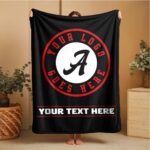 Custom Team Blanket, School Sport Team Logo Personalized Blanket With Name, College Dorm Fleece, Personal Team Gift, Senior Graduation Gift - Image 2