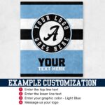 Custom Team Blanket, School Sport Team Logo Personalized Blanket With Name, College Dorm Fleece, Personal Team Gift, Senior Graduation Gift - Image 5