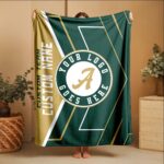 Custom Team Blanket, School Sport Team Logo Personalized Blanket, College Dorm Fleece, Personal Team Gift, Senior Night Graduation Gift - Image 4