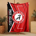 Custom Team Blanket, School Sport Team Logo Personalized Blanket, College Dorm Fleece, Personal Team Gift, Senior Night Graduation Gift