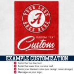 Custom Team Blanket, School Sport Team Logo Personalized Blanket With Name, College Dorm Fleece, Personal Team Gift, Senior Graduation Gift - Image 5