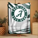 Custom Team Blanket, School Sport Team Logo Personalized Blanket With Name, College Dorm Fleece, Personal Team Gift, Senior Graduation Gift - Image 3