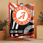 Custom Team Blanket, School Sport Team Logo Personalized Blanket With Name, College Dorm Fleece, Personal Team Gift, Senior Graduation Gift - Image 2