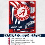 Custom Team Blanket, School Sport Team Logo Personalized Blanket With Name, College Dorm Fleece, Personal Team Gift, Senior Graduation Gift - Image 4
