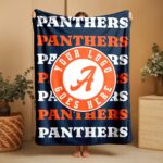 Custom Team Blanket, School Sport Team Logo Personalized Blanket With Name, College Dorm Fleece, Personal Team Gift, Senior Graduation Gift - Image 3