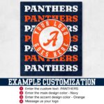 Custom Team Blanket, School Sport Team Logo Personalized Blanket With Name, College Dorm Fleece, Personal Team Gift, Senior Graduation Gift - Image 4