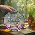 Memorial Suncatcher, Sympathy Gift, Loss Of Dad, Sympathy Gift, Memorial Suncatcher, Father in Heaven, Memorial Gift Personalized - Image 2