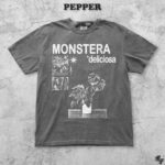 Monstera Deliciosa Y2K Collage Plant T-Shirt, Vintage Botanical Graphic Tee, Retro Indoor Houseplant Streetwear Naturecore Shirt, Unisex Top - Image 5