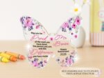 Personalized Acrylic Butterfly Gift: Retirement, Teacher Appreciation - Image 8