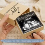 Baby Reveal Box For Husband Gift, Custom Pregnancy Announcement Gift For Grandparent Reveal Keepsake Gift, Photo Ultrasound Frame Reveal Box