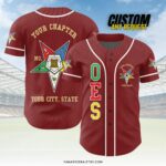 Customize Order of the Eastern Star OES Pentagon Down AF&AM Baseball Jersey Shirt - Image 7