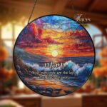 Memorial Suncatcher, Sympathy Gift, Loss Of Dad, Sympathy Gift, Memorial Suncatcher, Father in Heaven, Memorial Gift Personalized - Image 3