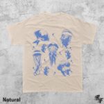 Vintage Jellyfish Tattoo Style T-Shirt, Retro Ocean Tee, Marine Life Shirt, Sea Creature Top, Aquatic Graphic Apparel, Beach Lover Gift - Image 4