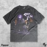Y2K Castle Skull Bat Wings T-Shirt, Vintage Gothic Fantasy Tee, Retro Haunted Moon Shirt, Spooky Night Graphic Top, Dark Art Horror Gift - Image 2