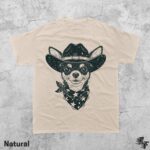 Cowboy Chihuahua Vintage Graphic T-Shirt, Retro Western Dog Tee, Funny Rodeo Pup Shirt, Country Style Pet Lover Gift, 90s Y2K Streetwear Top - Image 4