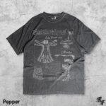 Da Vinci Vitruvian Man Vintage T-Shirt, Anatomical Sketch Retro Art Tee, Italian Renaissance Drawing, Grunge Science Graphic Shirt, Unisex - Image 2