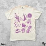 Vintage Fruit Tattoo Style Graphic T-Shirt, Retro Flash Art Ink Tee, Apple Banana Orange Pineapple Shirt, Funky Y2K 90s Aesthetic Top - Image 2