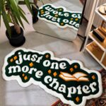 Reading Aesthetic Tufted Rug, Library Decor, Reading Nook, Book Nook, Cozy Decor, Book Lover Gift, Gift For Her, Book Tok, Christmas Gift