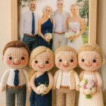 Custom Family Portrait Crochet Doll – Handmade Look Alike Doll | Personalized Christmas Gift - Image 2
