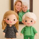 Custom Family Portrait Crochet Doll – Handmade Look Alike Doll | Personalized Christmas Gift - Image 9