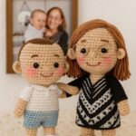 Custom Family Portrait Crochet Doll – Handmade Look Alike Doll | Personalized Christmas Gift - Image 10