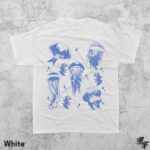 Vintage Jellyfish Tattoo Style T-Shirt, Retro Ocean Tee, Marine Life Shirt, Sea Creature Top, Aquatic Graphic Apparel, Beach Lover Gift - Image 3