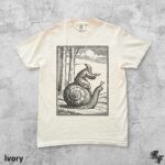 Retro Medieval Snail Rider T-Shirt, Vintage 90s Renaissance Fantasy Tee, Mythical Creature Shirt, Funny Medieval Art Top, Y2K Grunge Gift - Image 2