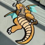 Handmade Tufted Dragon Rug: Cartoon Character Mat - Image 3
