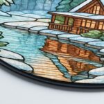 Winter Land Stained Glass SunCatcher, Winter Season, Christmas Tree Decor, Xmas Gift, Christmas Window Decor, Gift For Family - Image 6