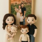 Custom Family Portrait Crochet Doll – Handmade Look Alike Doll | Personalized Christmas Gift - Image 4