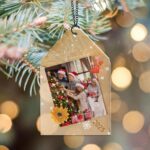 Personalized Family Photo Ornament 2025, Custom Christmas Envelope Ornament, Holiday Keepsake Gift, New Year Tree Decoration, Photo Ornament