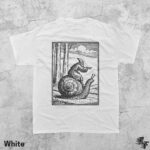 Retro Medieval Snail Rider T-Shirt, Vintage 90s Renaissance Fantasy Tee, Mythical Creature Shirt, Funny Medieval Art Top, Y2K Grunge Gift - Image 3