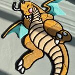Handmade Tufted Dragon Rug: Cartoon Character Mat
