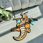 Handmade Tufted Dragon Rug: Cartoon Character Mat - Image 2