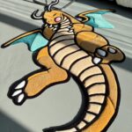 Handmade Tufted Dragon Rug: Cartoon Character Mat - Image 7