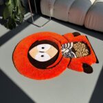 3D Tufted Cartoon Rug: Fluffy Carpet with a Movable Part, Handmade Room Decor - Image 4
