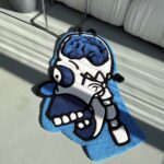 3D Tufted Homer Skeleton Rug: Cartoon Lover Gift
