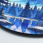 Winter Stained Glass SunCatcher Winter Season Light Catcher Window Hanging Snow Home Decoration Gift - Image 4