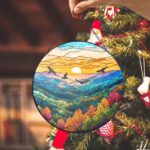 Blue Ridge Mountains Glass Suncatcher, Mountain Glass Art, Blue Ridge Mountains Glass Art, Window Hangings, Nature Lover Gift, Traveler Gift - Image 2